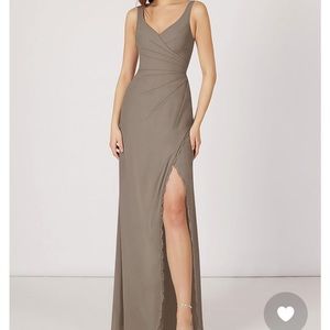 Azazie Ranessa Taupe Bridesmaids Dress